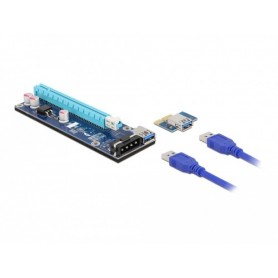 DeLOCK 41430 - Riser Karte PCIe x1 x16 60 cm Kabel scheda di interfaccia e adattatore (41430)