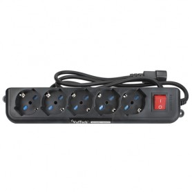 Vultech MU-UPS01 prolunghe e multiple 1,5 m 5 presa(e) AC Nero (MU-UPS01)