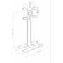 ITB ER039070 Supporto TV a parete 190,5 cm (75") Nero, Metallico (ER39070)