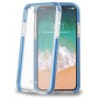 Celly HEXAGON900LB custodia per cellulare 14,7 cm (5.8") Cover a guscio Blu, Trasparente (HEXAGON900LB)