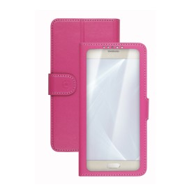 Celly Unica View custodia per cellulare 14 cm (5.5") Custodia a libro Rosa (UNICAVIEWXXLPK)
