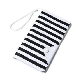 Celly SPLASHWALLETWH custodia per cellulare 14,5 cm (5.7") Custodia a borsellino Nero, Bianco (SPLASHWALLETWH)