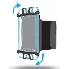 Mobilis ARM BAND 4-6IN . custodia per cellulare 15,2 cm (6") Fascia da braccio Nero (030003)