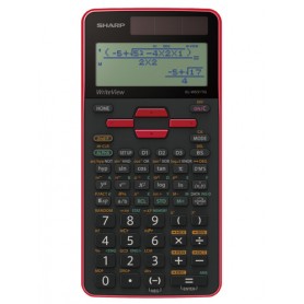 Sharp SH-ELW531TG calcolatrice Tasca Calcolatrice con display Nero, Rosso (ELW531TGBRD)