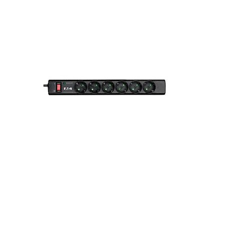 Eaton PS6D protezione da sovraccarico Nero, Bianco 6 presa(e) AC 220 - 250 V 1 m (PS6D)