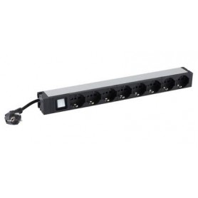 bticino C915308CL prolunghe e multiple 3 m 8 presa(e) AC Interno Nero, Grigio (LG-C915308CL)