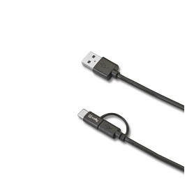 Celly USBCMICRO cavo USB USB A USB C/Micro-USB B Nero (USBCMICRO)