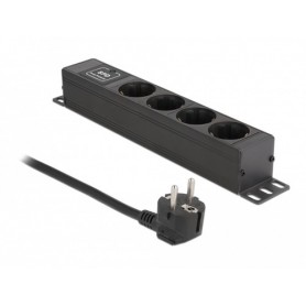 DeLOCK 66818 protezione da sovraccarico Nero 4 presa(e) AC 220 - 250 V 1,5 m (66818)