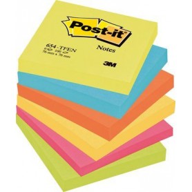 Post-It FT510283540 pouch autoadesiva Quadrato Blu, Verde, Arancione, Rosa, Giallo 100 fogli (67614)