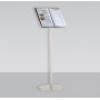 Tecnostyl Acrylic lectern-style porta documenti Acrilico, Metallo Cromo, Trasparente (MB030)