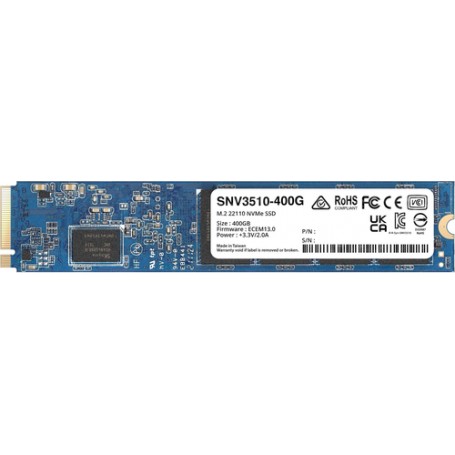 Synology SNV3510 M.2 400 GB PCI Express 3.0 NVMe (SNV3510-400G)