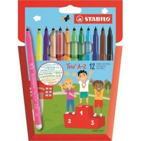 STABILO Trio A–Z marcatore Fine Seppia 12 pz (378/1-12-01)