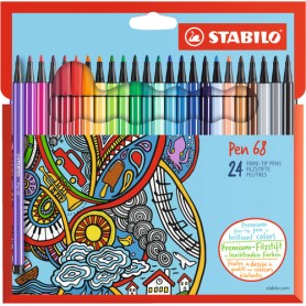STABILO Pen 68 marcatore Fine Multicolore 24 pz (6824-7)