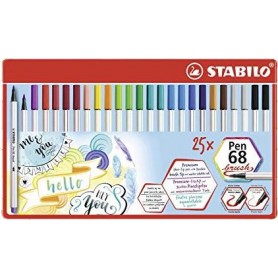 STABILO Pen 68 brush marcatore Multicolore 25 pz (568/25-32)
