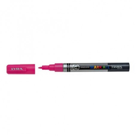 Lyra Graduate Mark All marcatore permanente Punta a ogiva/sottile Rosa 6 pz (L6800029)