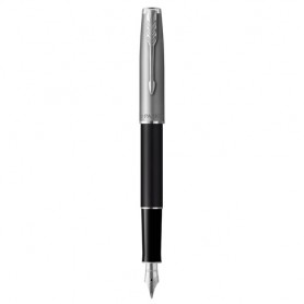 Parker 2146864 penna stilografica Sistema di riempimento della cartuccia Nero, Acciaio inossidabile 1 pz (2146864)