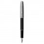 Parker 2146864 penna stilografica Sistema di riempimento della cartuccia Nero, Acciaio inossidabile 1 pz (2146864)