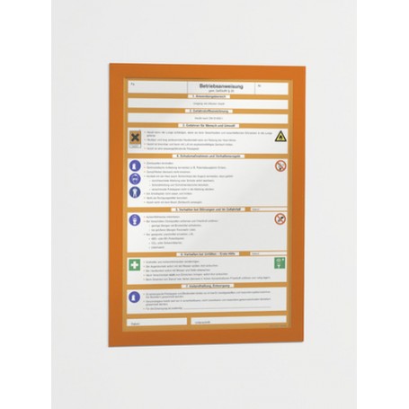 Durable DURAFRAME A4 cornice magnetica Arancione (4872-09)