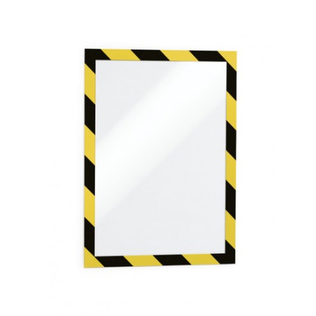Durable Duraframe Security A4 cornice magnetica Nero, Giallo (4944-130)