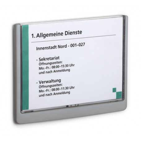 Durable 486637 stand informativo e supporto per brochure Supporto per segnale A5 Plastica Grafite (4866-37)