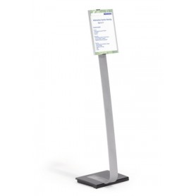 Durable INFO SIGN Stand informativo A4 Acrilico, Alluminio Argento (4812-23)