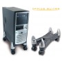 Fellowes 8039001 supporto per CPU PC Nero, Argento (8039001)