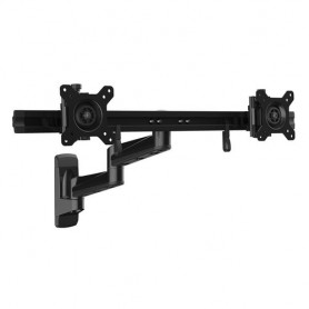 StarTech.com Braccio Articolato VESA da Parete per 2 Schermi - Supporto per Monitor da 15" a 24" - Acciaio (ARMDUALWALL)