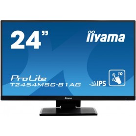 iiyama ProLite T2454MSC-B1AG monitor touch screen 60,5 cm (23.8") 1920 x 1080 Pixel Multi-touch Multi utente Ner (T2454MSC-B1AG)