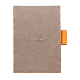 Rhodia Notepad cover + notepad N°11 quaderno per scrivere A7 80 fogli Grigio talpa (118204C)