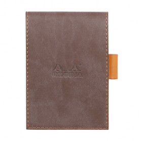 Rhodia Notepad cover + notepad N°11 quaderno per scrivere A7 80 fogli Cioccolato (118203C)