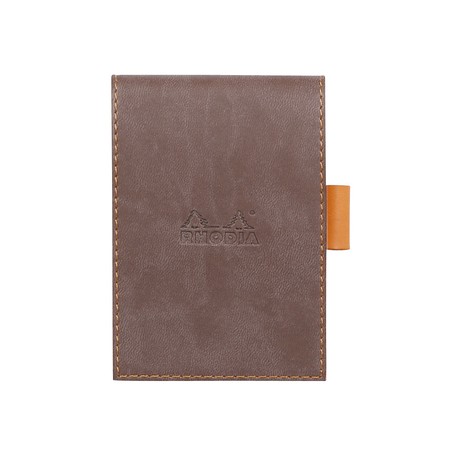 Rhodia Notepad cover + notepad N°11 quaderno per scrivere A7 80 fogli Cioccolato (118203C)