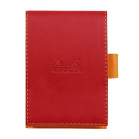 Rhodia Notepad cover + notepad N°11 quaderno per scrivere A7 80 fogli Rosso (118213C)