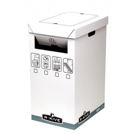 Fellowes R-Kive System Recycle Bin scatola per la conservazione di documenti Grigio, Bianco (0193201)