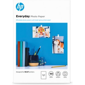 HP Confezione da 100 fogli carta fotografica lucida Everyday 10 x 15 cm (CR757A)