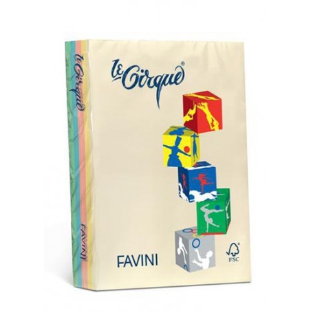 Favini Le Cirque carta inkjet Blu, Verde, Avorio, Rosa, Giallo (A74X304)