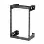 StarTech.com 15U 19" Rack di rete per montaggio a parete a 2 staffe - Rack a muro profondo 12"/30cm a telaio aperto. (RK15WALLO)