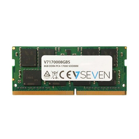 V7 8GB DDR4 PC4-17000 - 2133Mhz SO DIMM Notebook Módulo de memoria - V7170008GBS (V7170008GBS)