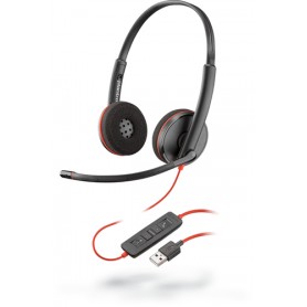 POLY Blackwire C3220 Auricolare Cablato A Padiglione Ufficio USB tipo A Nero (209745-201)