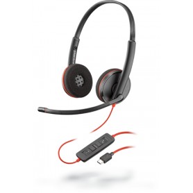 POLY Blackwire C3220 Auricolare Cablato A Padiglione Ufficio USB tipo-C Nero (209749-201)