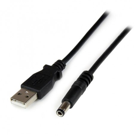 StarTech.com Cavo di alimentazione USB a spina 5,5mm - Connettore barrel Jack di tipo N - 5V DC - 2m (USB2TYPEN2M)