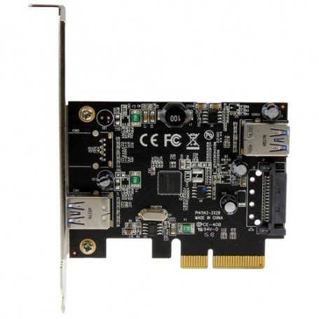 StarTech.com Scheda USB 3.1 a 2-porte (10Gbps) - USB-A, 1x esterna, 1x interna - PCIe (PEXUSB311EI)