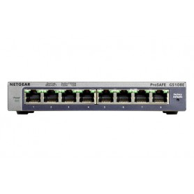NETGEAR GS108E Gestito Gigabit Ethernet (10/100/1000) Nero (GS108E-300PES)