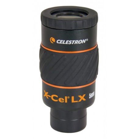 Celestron X-Cel LX 5 mm oculare Telescopio 1,6 cm Nero, Arancione (CE93421)
