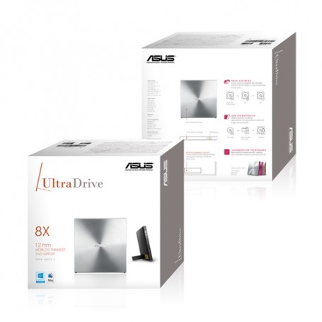 ASUS SDRW-08U5S-U lettore di disco ottico DVD Super Multi DL Metallico (90DD0112-M29000)