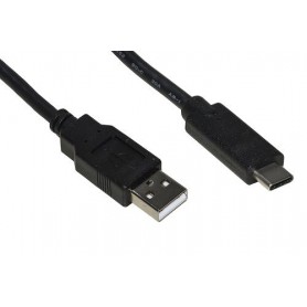 LINK CAVO USB 2.0 "A" MASCHIO TIPO C MT 1 COLORE NERO PVC NICHEL PLATING BLACK 28+24AWG BC CONDUCTOR (LKC2010H)