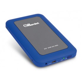 Hamlet USB 3.0 Mirror Disk box esterno per hard disk SATA 2,5'' blu (HXD25U3MBL)