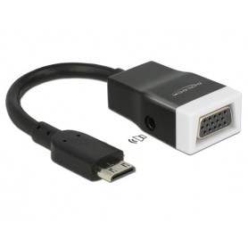 DeLOCK 65588 cavo e adattatore video HDMI-mini C VGA, 3.5mm Nero (65588)
