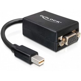 DeLOCK 65256 cavo e adattatore video 0,18 m VGA Mini Displayport 1.1a Nero (65256)