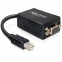 DeLOCK 65256 cavo e adattatore video 0,18 m VGA Mini Displayport 1.1a Nero (65256)