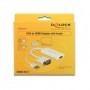 DeLOCK 62460 cavo e adattatore video 0,25 m VGA, USB2.0-A HDMI Bianco (62460)